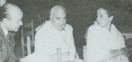 Angelo Rizzoli (al centro) in una foto degli anni Sessanta